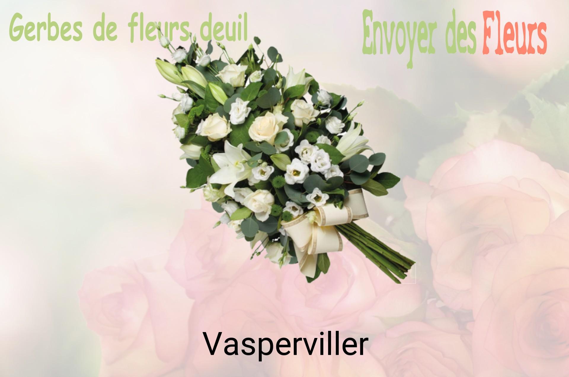 Gerbe de fleurs de deuil livrée à Vasperviller